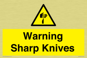 Warning Sharp Knives